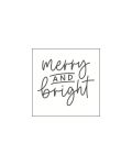M&B Stamp - merry and bright - 45x45mm