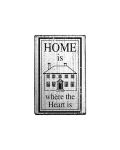 Vintage Stamp - Home is where the heart is