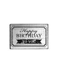 Vintage Stamp - Happy birthday to you - Frame