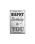 Vintage Stamp - Happy birthday to you