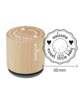Woodies Rubber Stamp - Welcome Sweet Little Baby