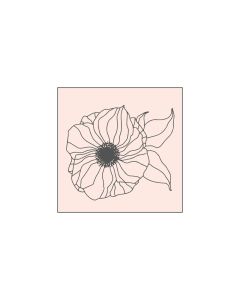 M&B Stamp - flower large - 45x45mm