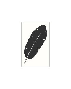 M&B Stamp - feather - 35x55mm