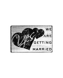 Vintage Stamp - We are getting married