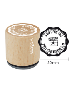 Woodies Rubber Stamp - It's Christmas Time