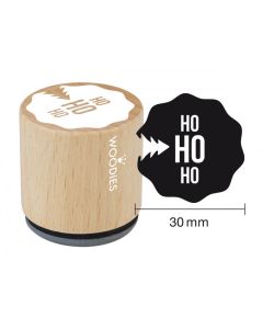 Woodies Rubber Stamp - Ho Ho Ho