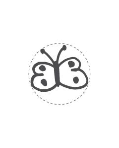 Mini Woodies Rubber Stamp - Butterfly