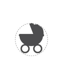 Mini Woodies Rubber Stamp - Baby carriage