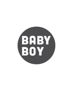 Mini Woodies Rubber Stamp - Baby Boy