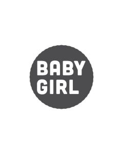 Mini Woodies Rubber Stamp - Baby Girl