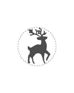 Mini Woodies Rubber Stamp - Deer