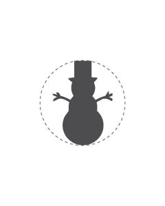 Mini Woodies Rubber Stamp - Snowman