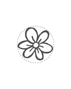 Woodies Rubber Stamp - Flower