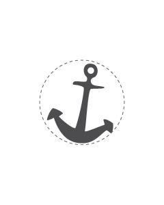 Mini Woodies Rubber Stamp - Anchor