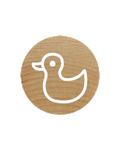 Mini Woodies Rubber Stamp - duck