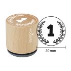 Woodies Rubber Stamp - Number 1