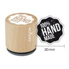 Woodies Rubber Stamp - 100% HANDMADE 