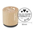 Woodies Rubber Stamp - Baby Girl